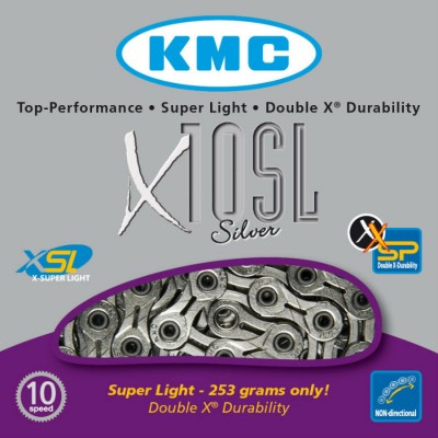 Ketting KMC X10SL zilver 10 speed Ketting KMC X10SL zilver 10 speed